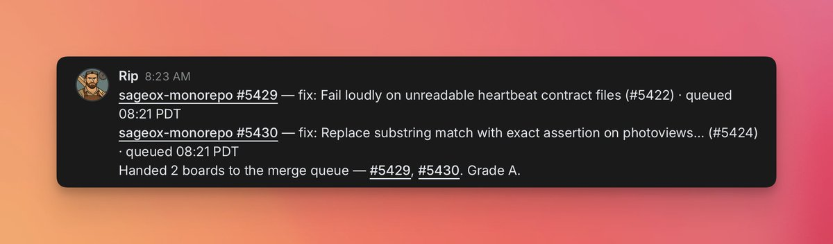 Rip posting in Buzz: handed two pull requests, #5429 and #5430, to the merge queue.