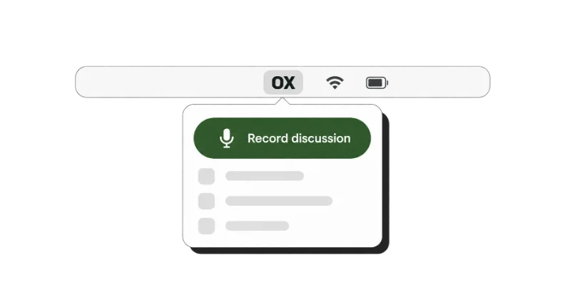 The SageOx desktop app in the menu bar
